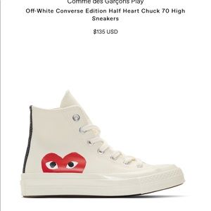 Converse half heart high top